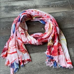 Light Floral Scarf